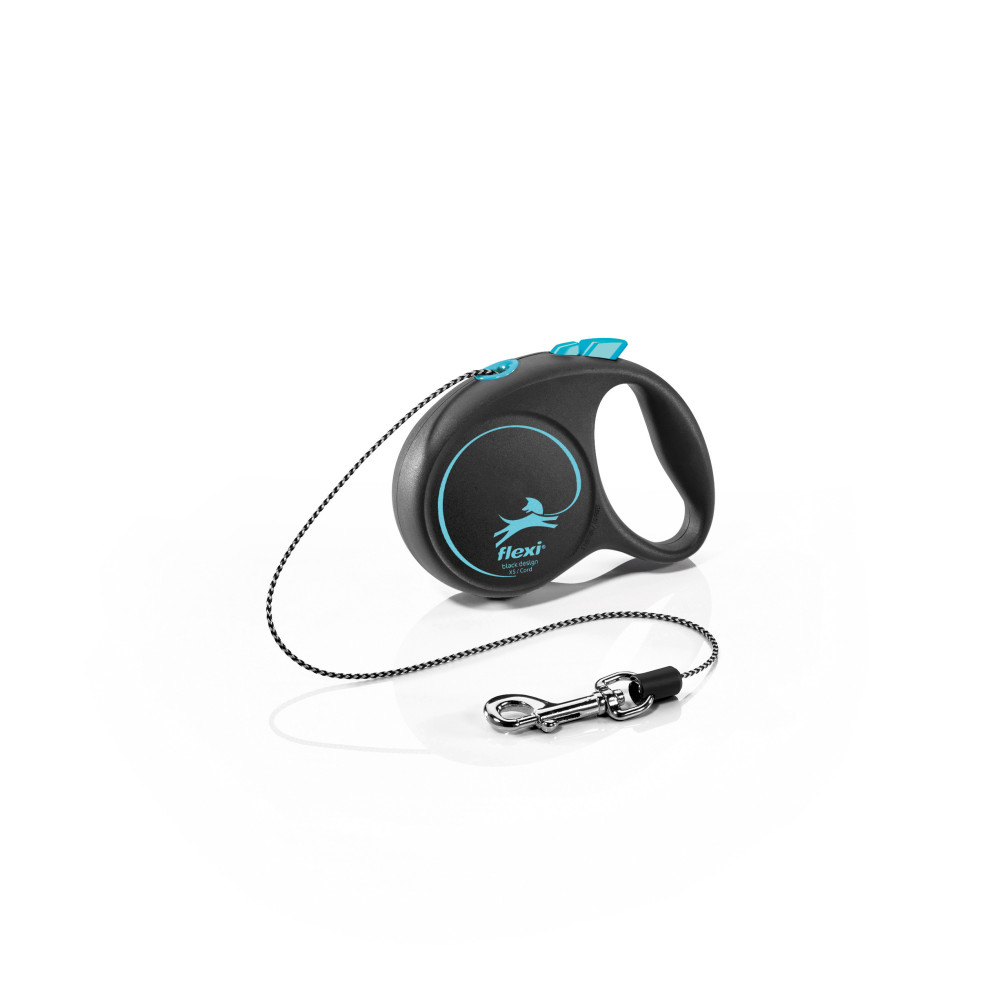 FLEXI Black Design XS Cord 3m light blue