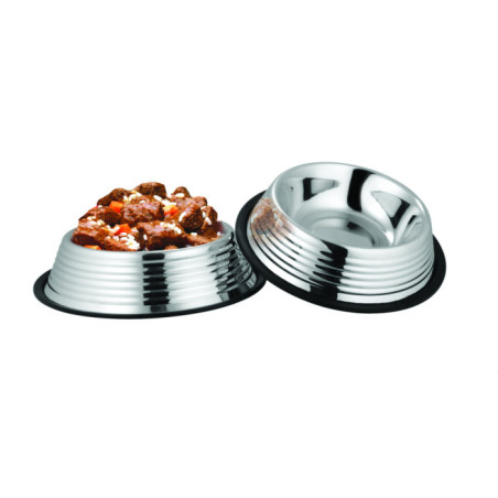 FELICAN Gamelle Inox antidérapante a Nervure 0.9LT