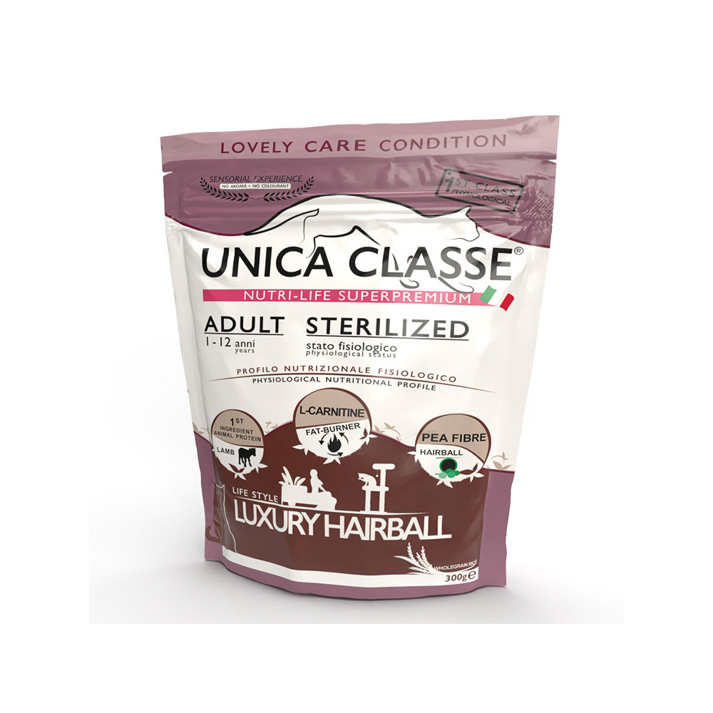 Unica Classe Cat Adult Sterilized Luxury Hairball 300g
