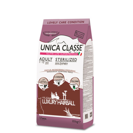 Unica Classe Cat Adult Sterilzed Luxury Hairball 10kg