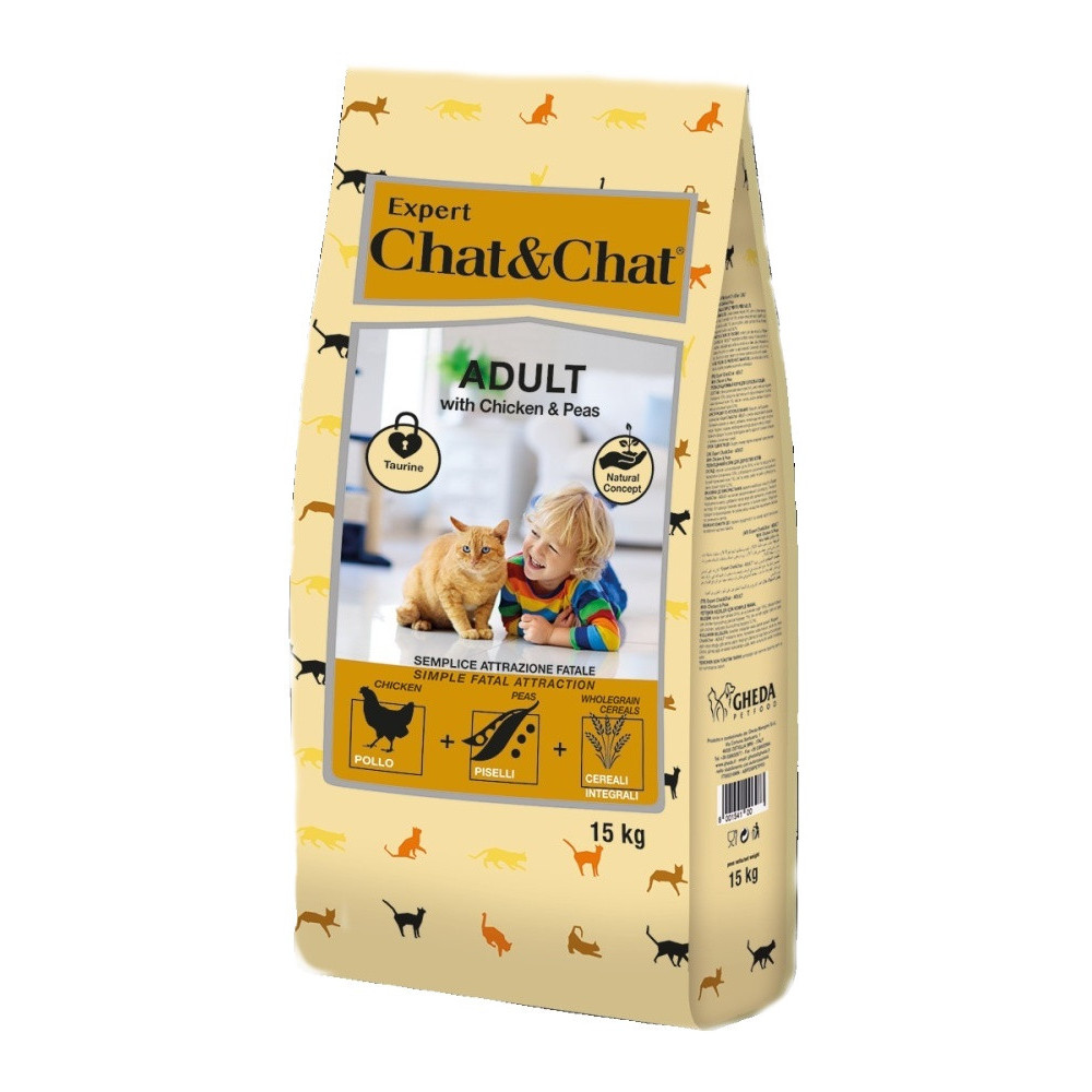 Chat & Chat Expert Adult Chiken & Peas 15kg