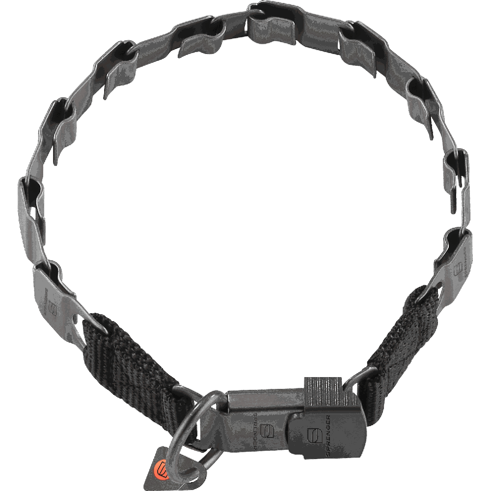 Collier HS Sprenger NECK-TECH FUN INOX BLACK MATT CLICLOCK 60 cm