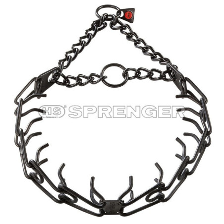 Collier HS Sprenger Semi Etrangleur BROWNED SWIVEL 3.0MM/55CM