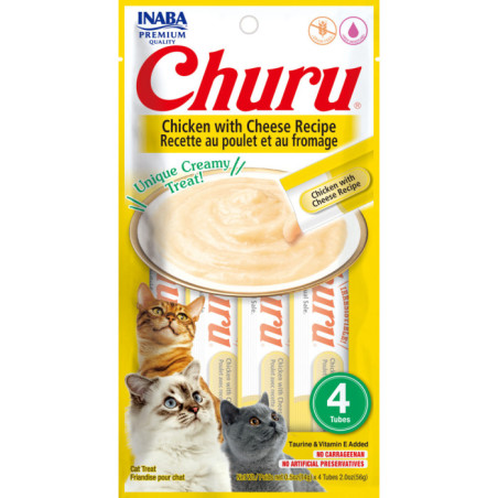 CHURU Poulet & Fromage 4 Tubes