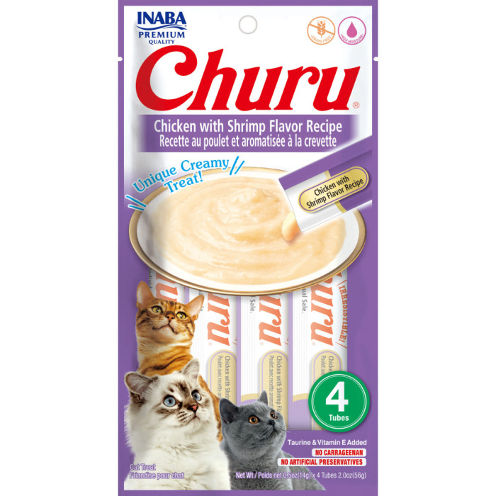 CHURU Poulet Crevette 4 Tubes