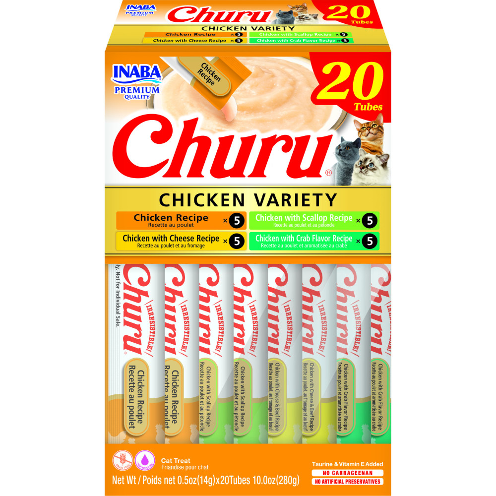CHURU Variété Poulet box 20 Tubes