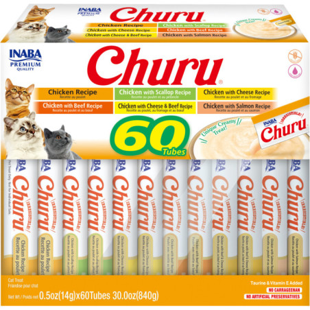 CHURU Variété Thon Box 60 Tubes