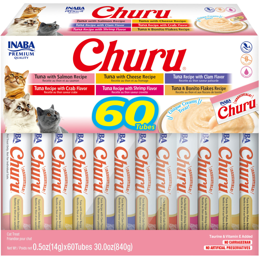 CHURU Variété Poulet Box 60 Tubes