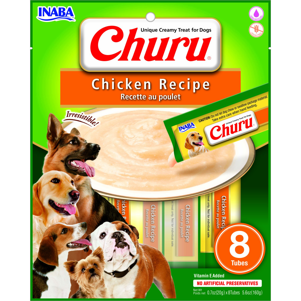 CHURU DOG Poulet 8 Tubes