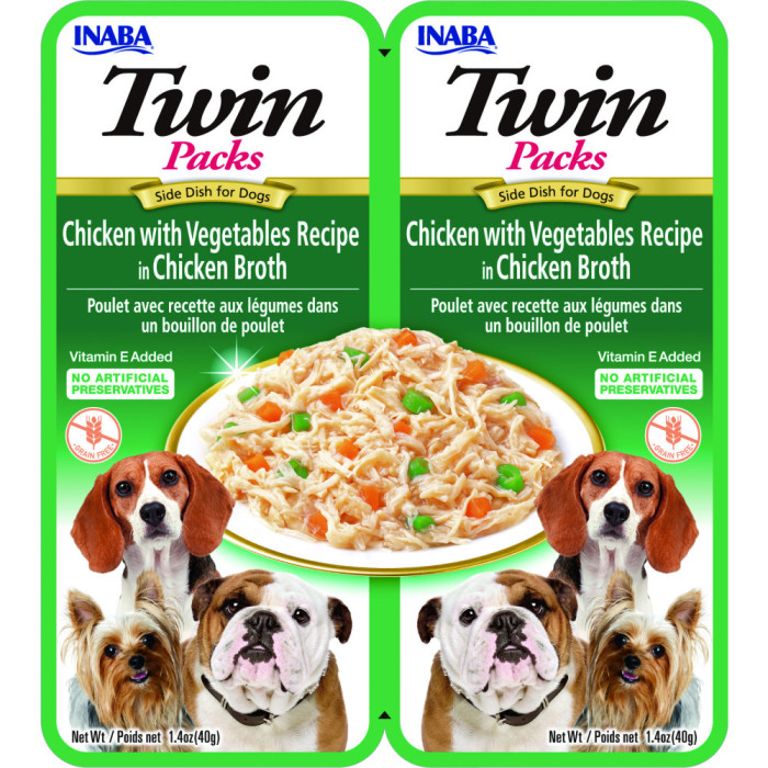 Twin Pack DOG Poulet Légumes 2x40 gr