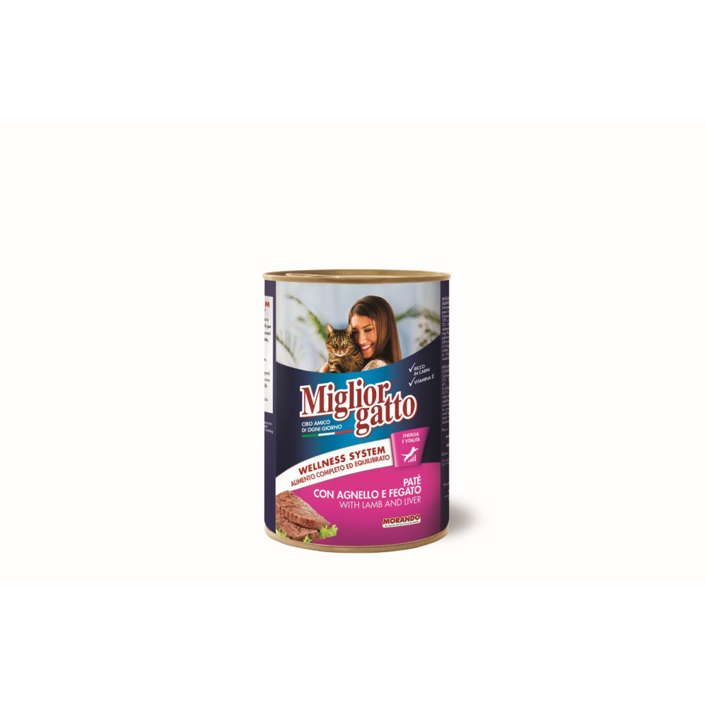 Miglior gatto Paté Agnello/Fegato boite 400 gr