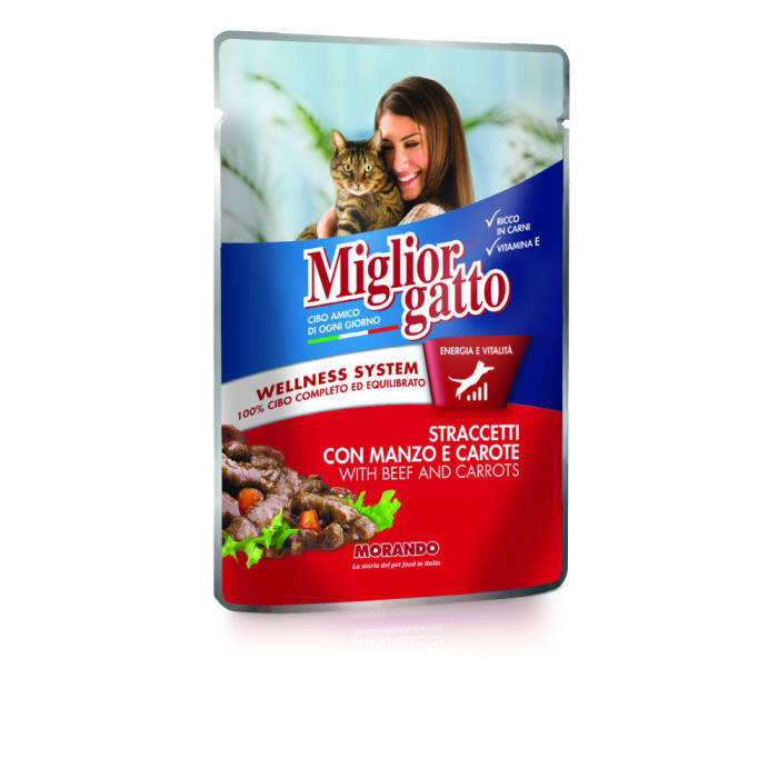 Miglior gatto I PRELIBATTI Pochon Manzo Carote 100gr
