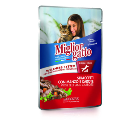 Miglior gatto I PRELIBATTI Pochon Manzo Carote 100gr