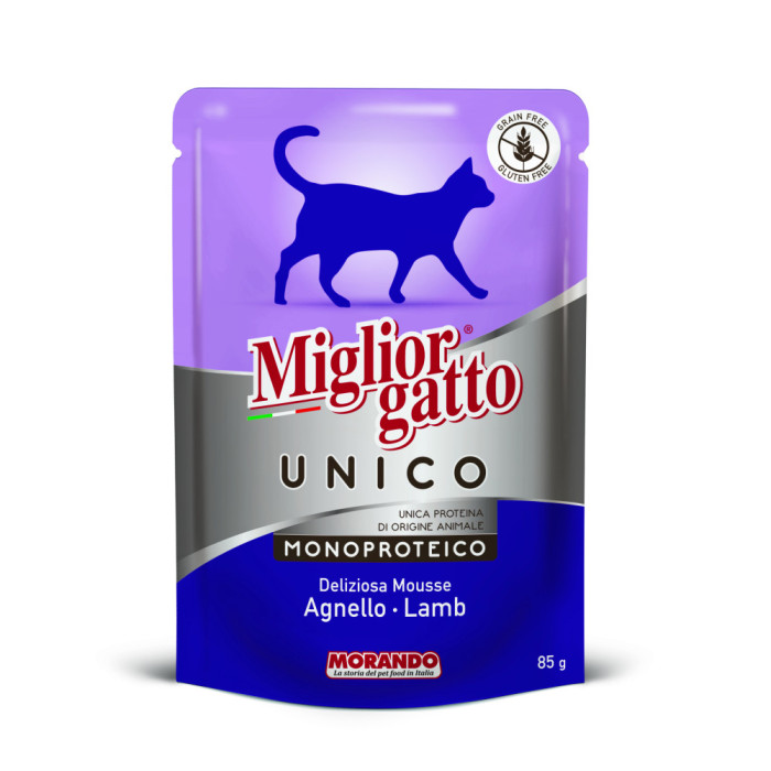 Miglior gatto unico solo Agnello Pochon 85 gr