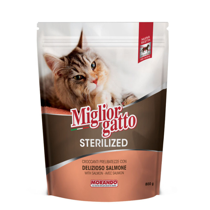 Miglior gatto Sterilised saumon DELIZIOSI 800gr