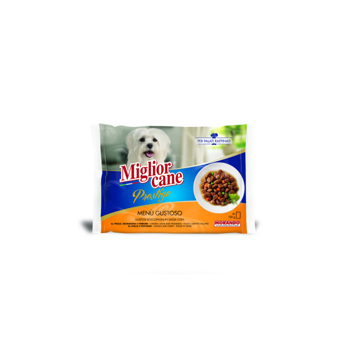 MIGLIORE CANE PRESTIGE POLLO/TACCHINO Selvaggina 100x4