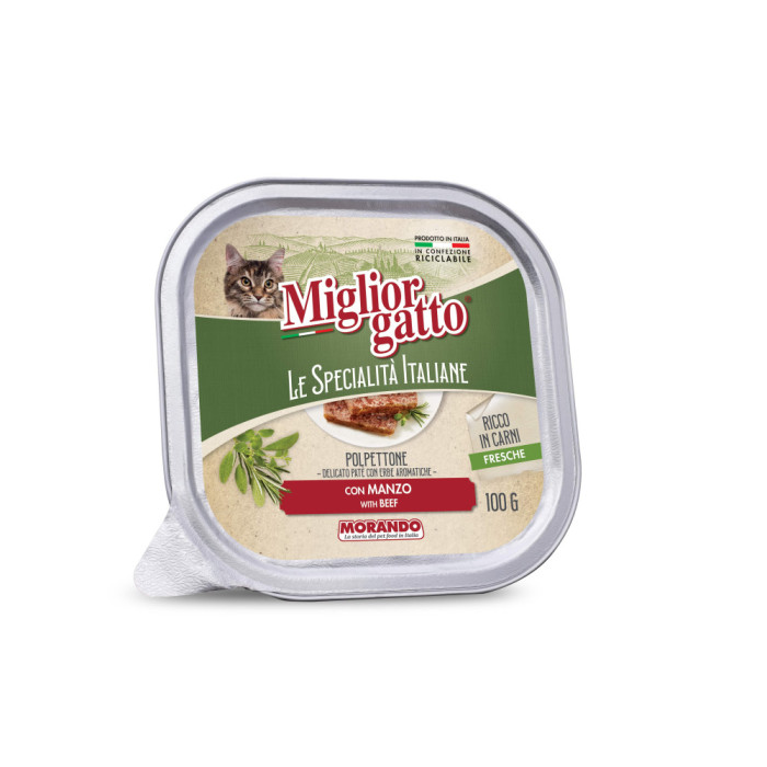 Miglior gatto Le Specialita Italiane Tasty Patè Beef 100gr