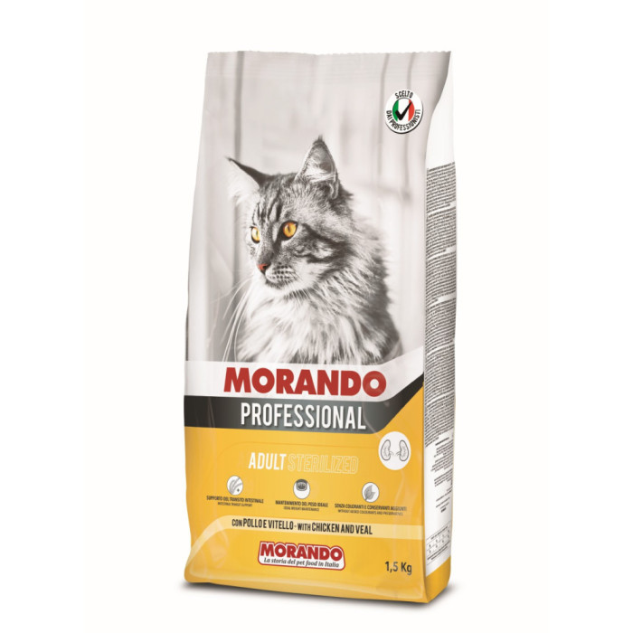Morando Professionnel GATTO Sterilised pollo/vitello 1.5kg