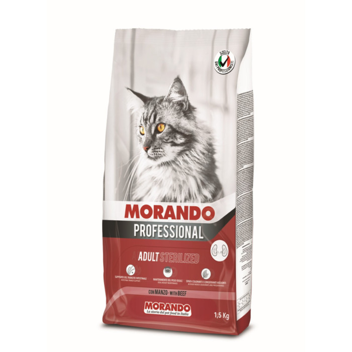 Morando Professionnel GATTO Sterilised Manzo1.5kg