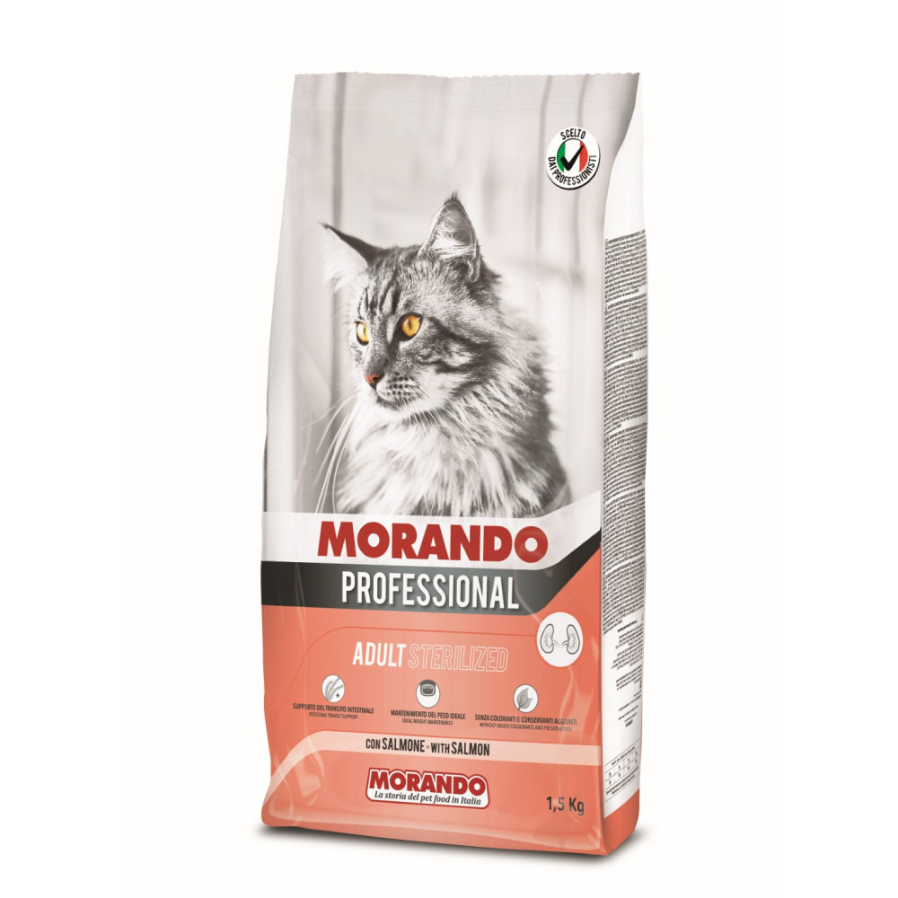 Morando Professionnel GATTO Sterilised Saumon 1.5kg