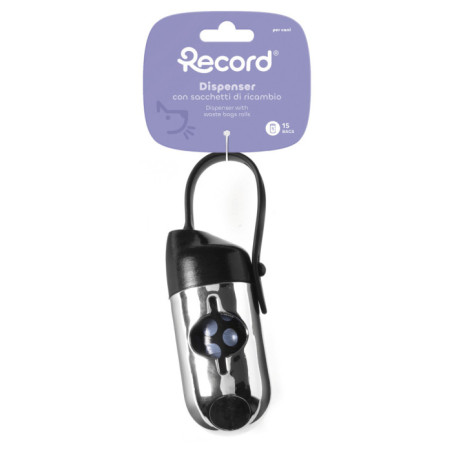 RECORD Distributeur BLUES BOY avec sacs de déchets 9x4.5cm