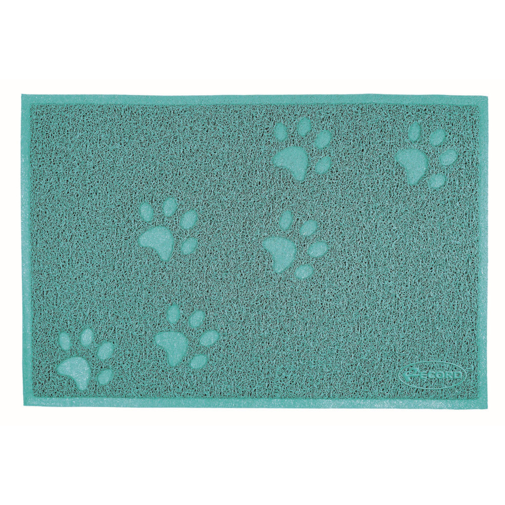 RECORD Tapis litiére en PVC Rectangulaire Aquamarine 60x40cm