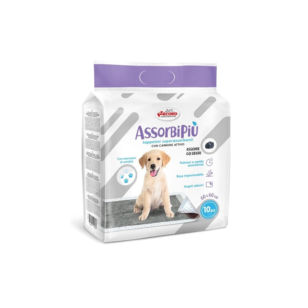 RECORD Tapis Absorbant 60x60 AbsorbiPiu Charbons Actifs 10pcs