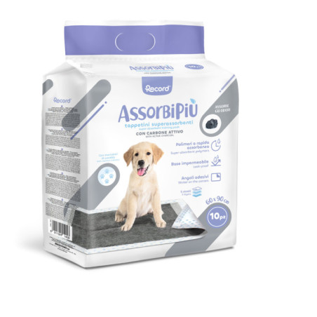 RECORD Tapis Absorbant 60x90 AbsorbiPiu Charbons Actifs 10pcs