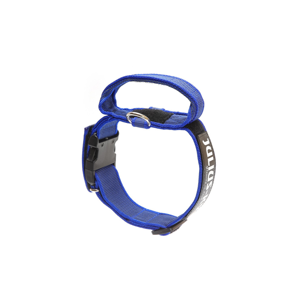 Julius k-9 Collier d'intervention Bleu avec poignée 5x47-67cm