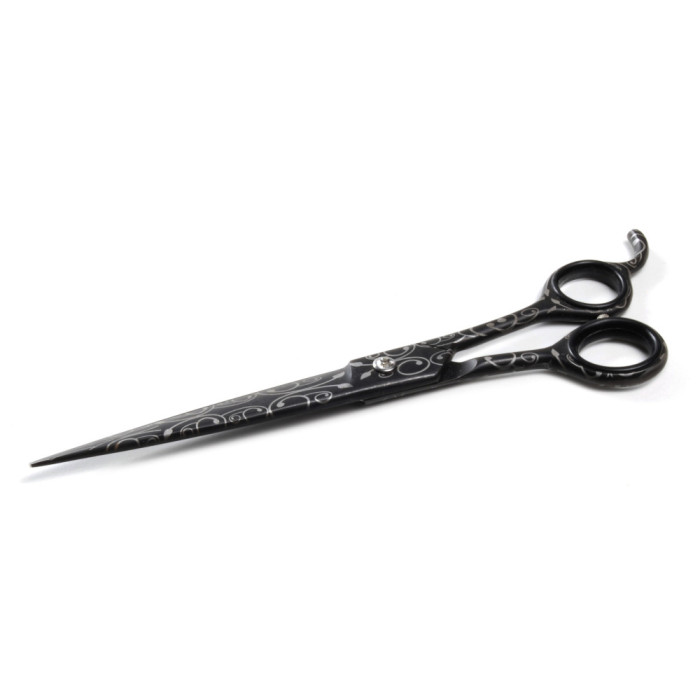 RECORD Ciseau droit Professionnel Noir 21.6cm