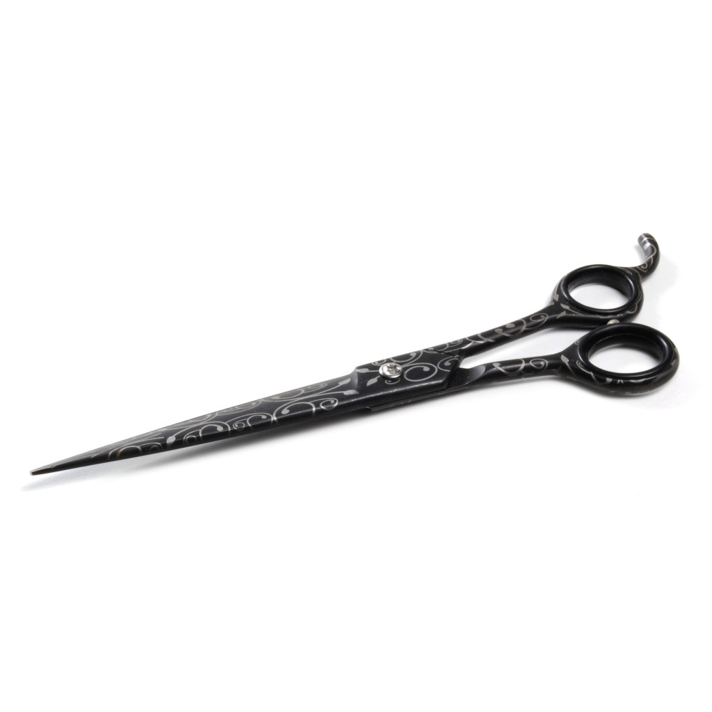 RECORD Ciseau droit Professionnel Noir 21.6cm