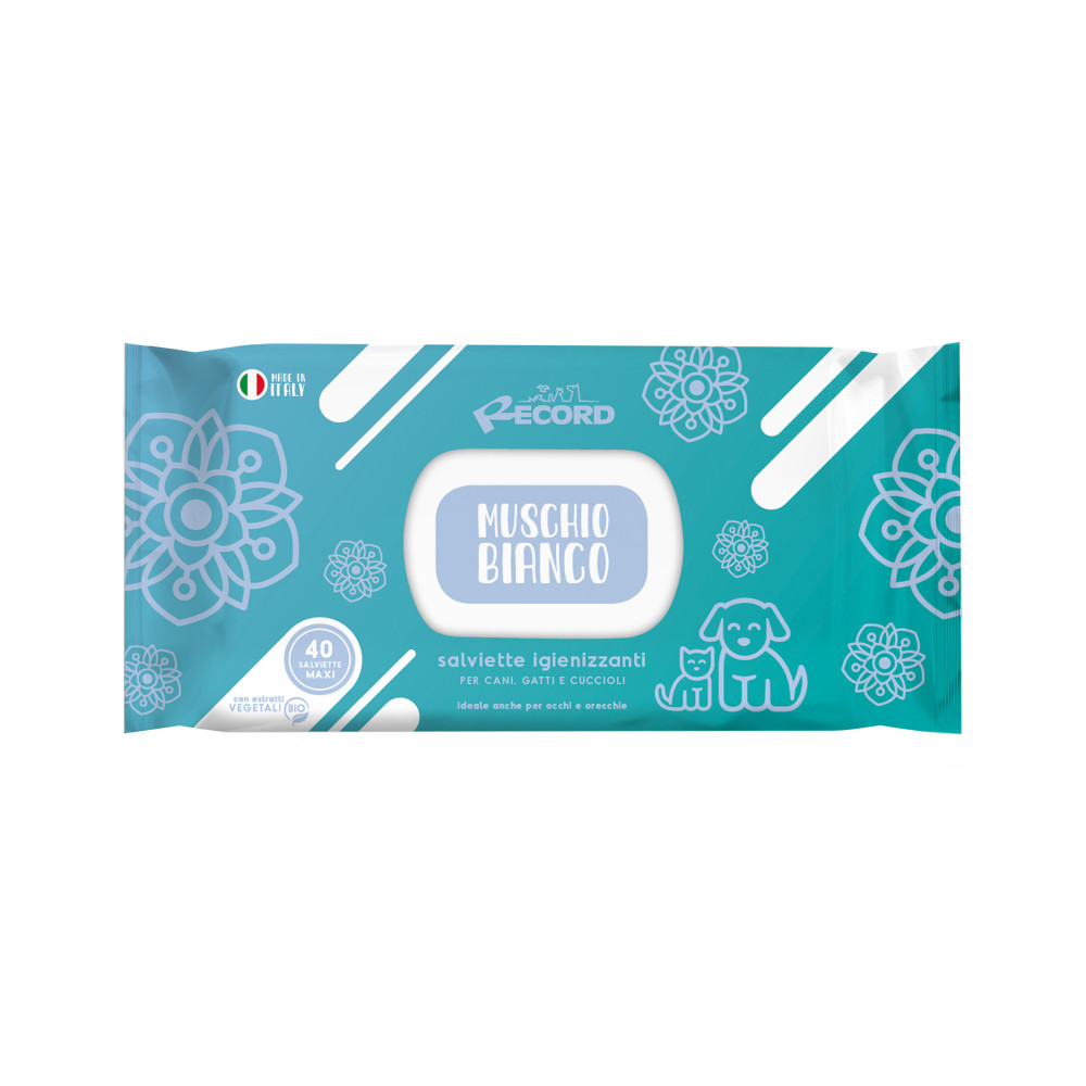 RECORD 40 lingettes Maxi MUSCHIO BIANCO