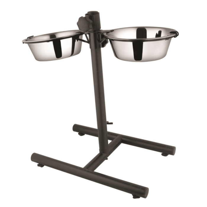 FELICAN Support Réglable + 2 Gamelle Inox 2.8LT
