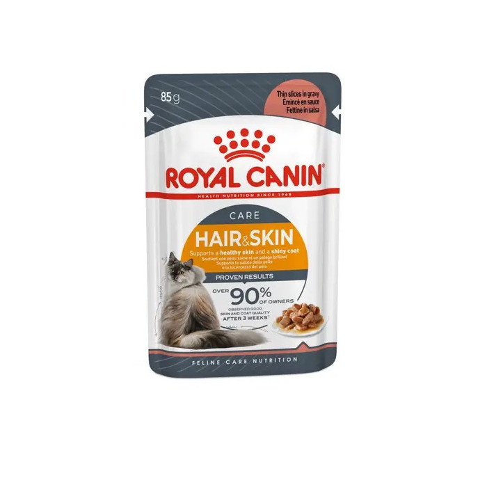 Royal canin CHAT HAIR & SKIN Gravy 12 x 85 Gr