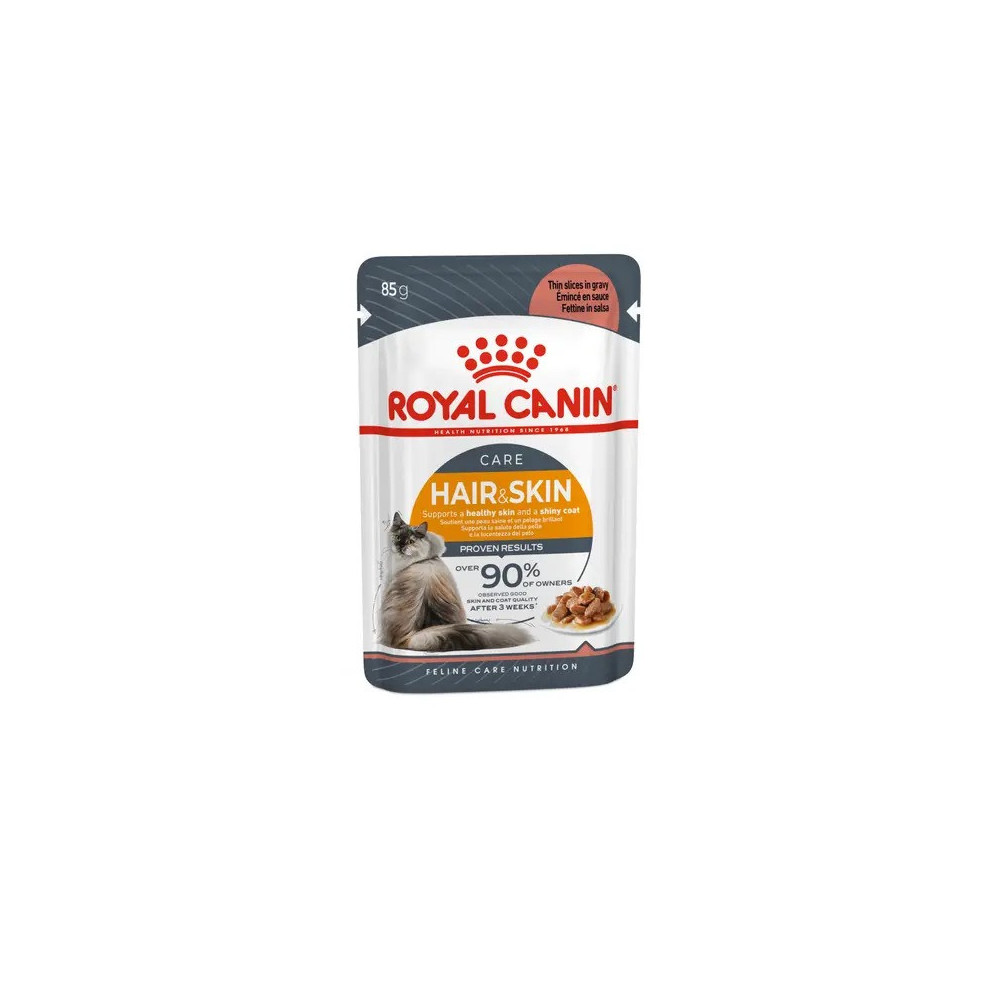 Royal canin CHAT HAIR & SKIN Gravy 12 x 85 Gr