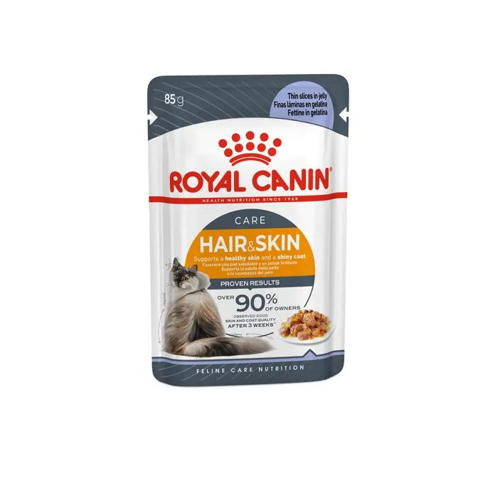 Royal canin CHAT HAIR & SKIN Jelly 12 x 85 Gr