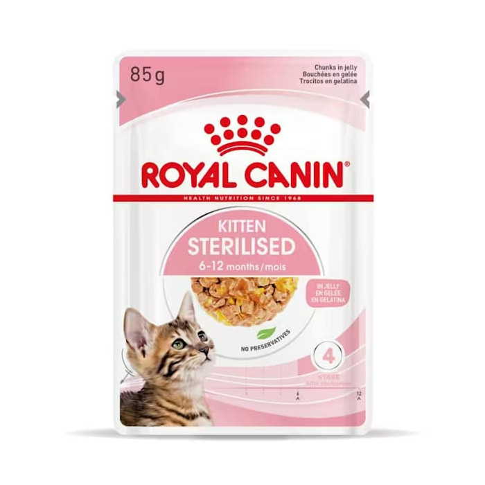 Royal canin CHAT Kitten Sterilised JELLY 12 x 85 gr