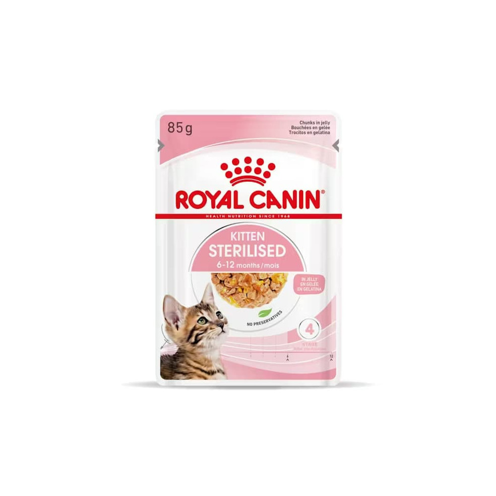 Royal canin CHAT Kitten Sterilised JELLY 12 x 85 gr