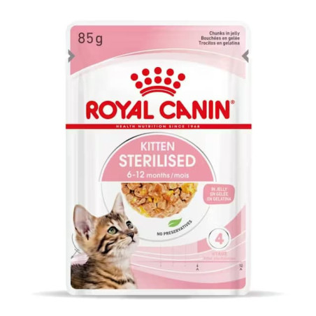 Royal canin CHAT Kitten Sterilised JELLY 12 x 85 gr