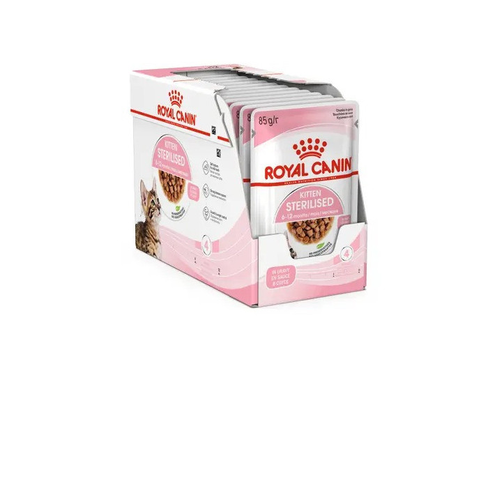 Royal canin CHAT Kitten Sterilised gravy 12 x 85 Gr