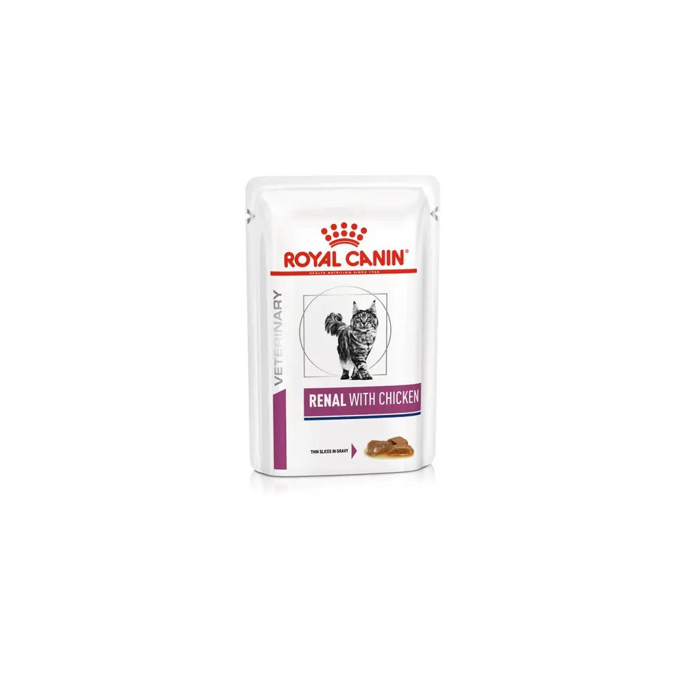 VDiet Royal Canin CHAT Renal Poulet 12x85 Gr