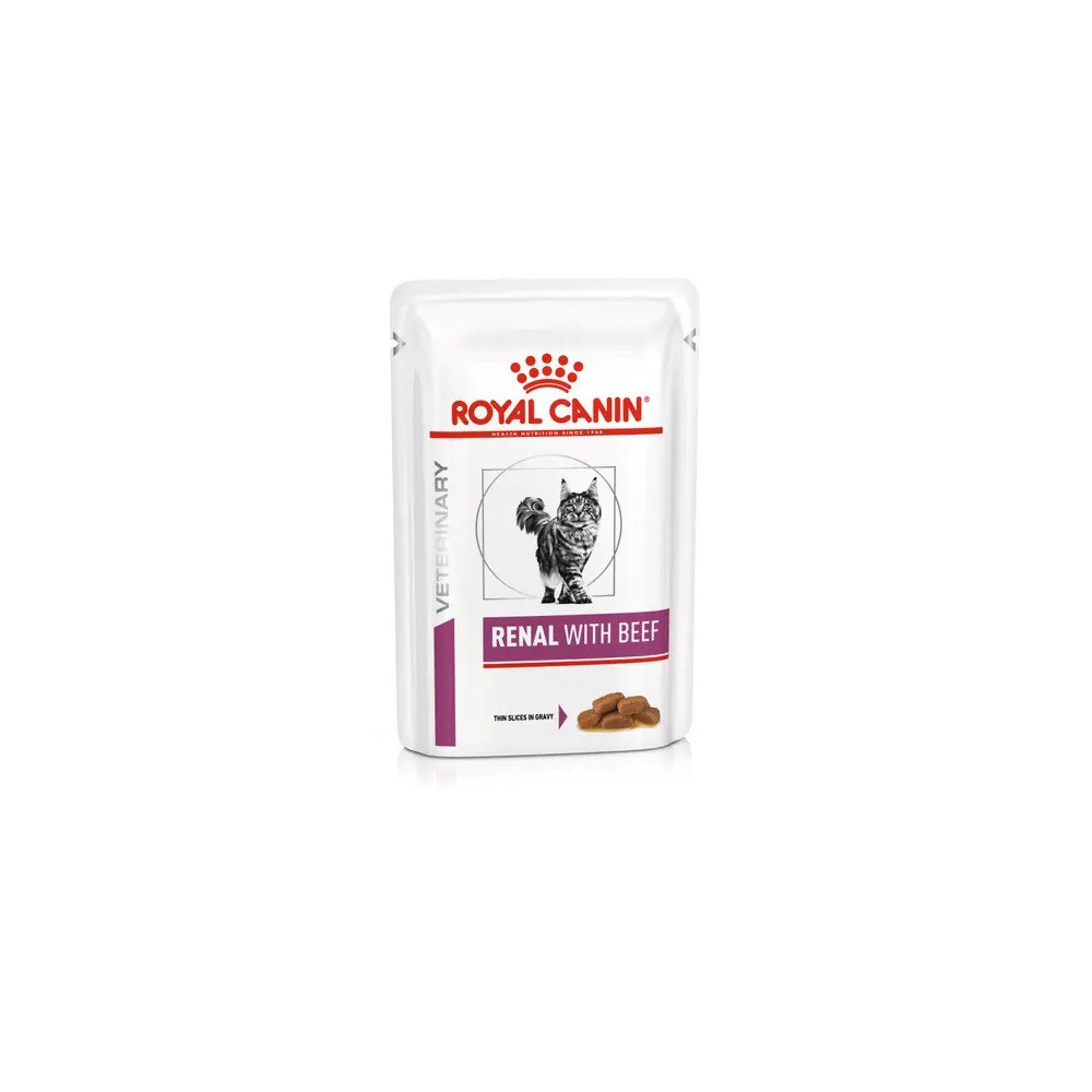 VDiet Royal Canin CHAT Renal Boeuf 12x85 Gr