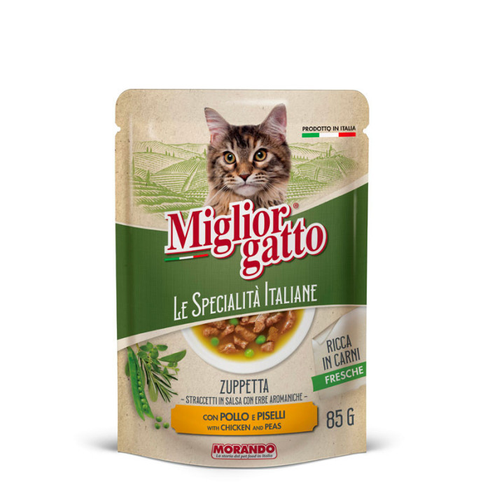 Miglior gatto Le Specialita Italiane Soup Chicken & Peas 85gr