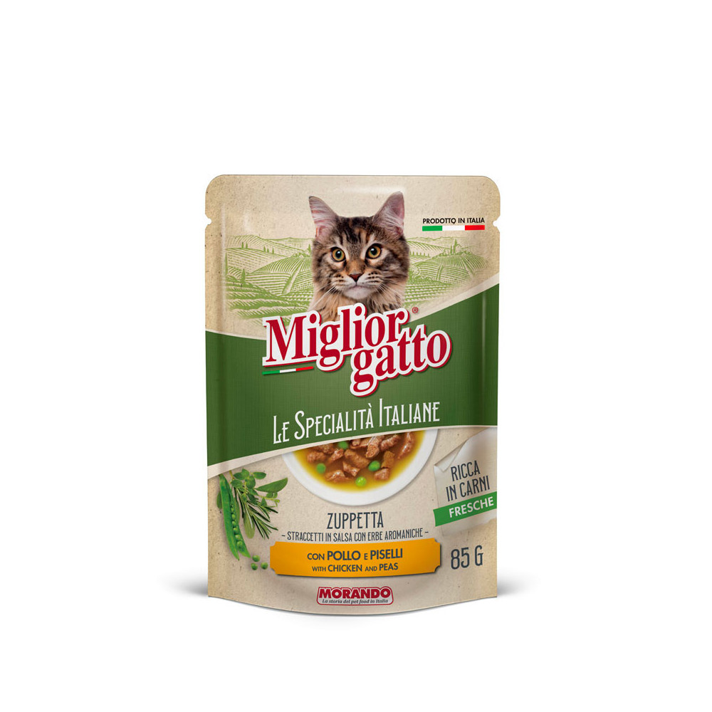 Miglior gatto Le Specialita Italiane Soup Chicken & Peas 85gr