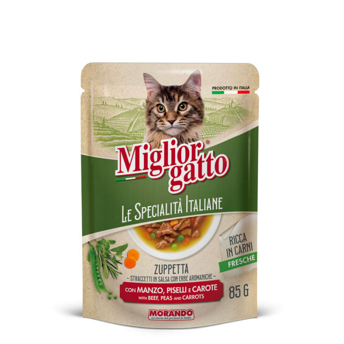 Miglior gatto Le Specialita Italiane Soup Beef & Carrots 85gr