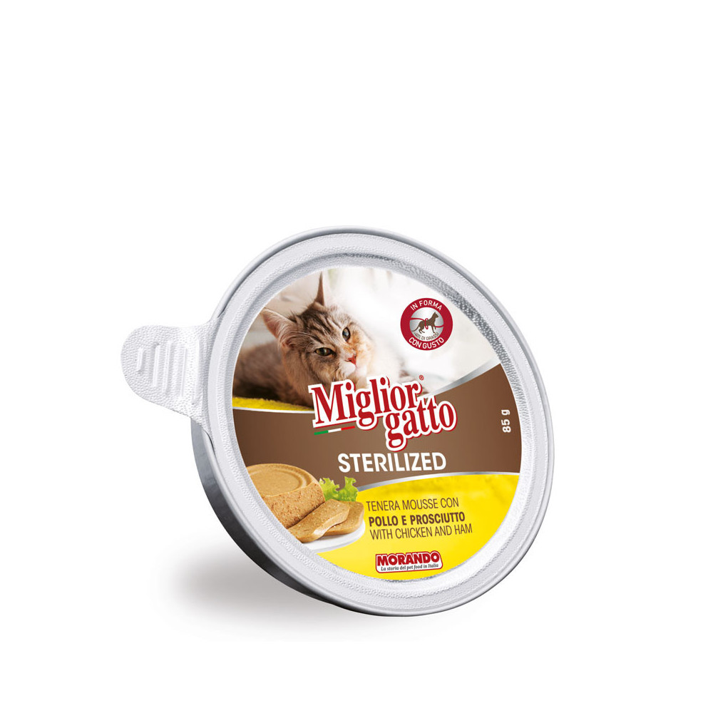 Miglior gatto Sterilized Mousse Pollo/Prosciutto 85gr