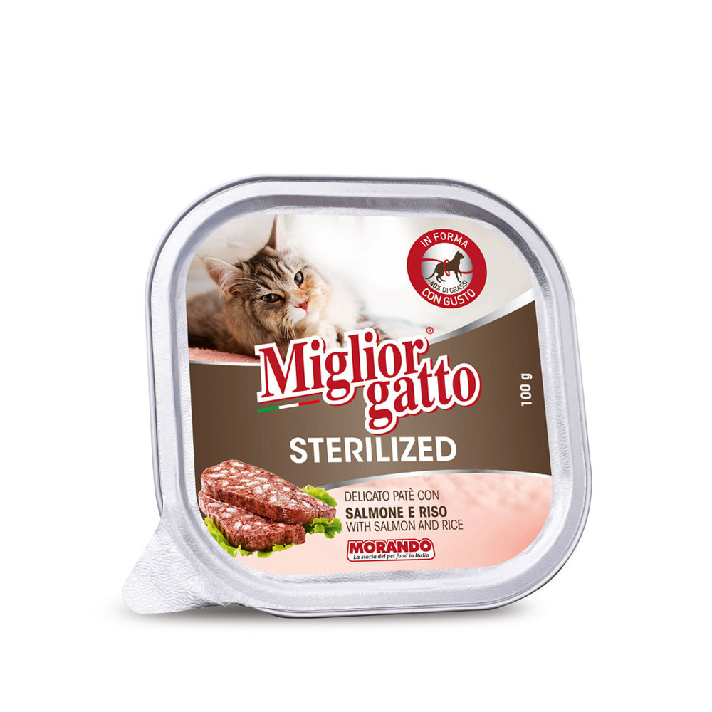 Miglior gatto Sterilised Salmone/ Rizo 100 gr
