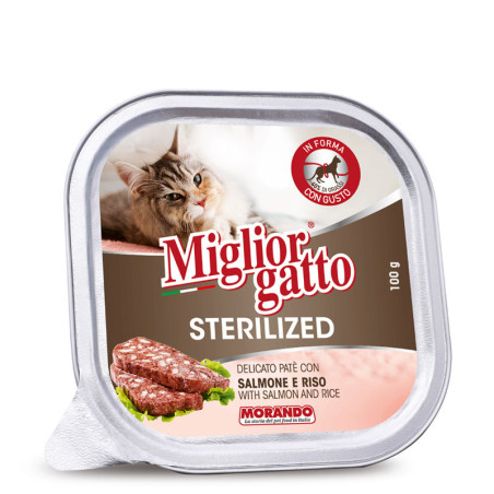 Miglior gatto Sterilised Salmone/ Rizo 100 gr