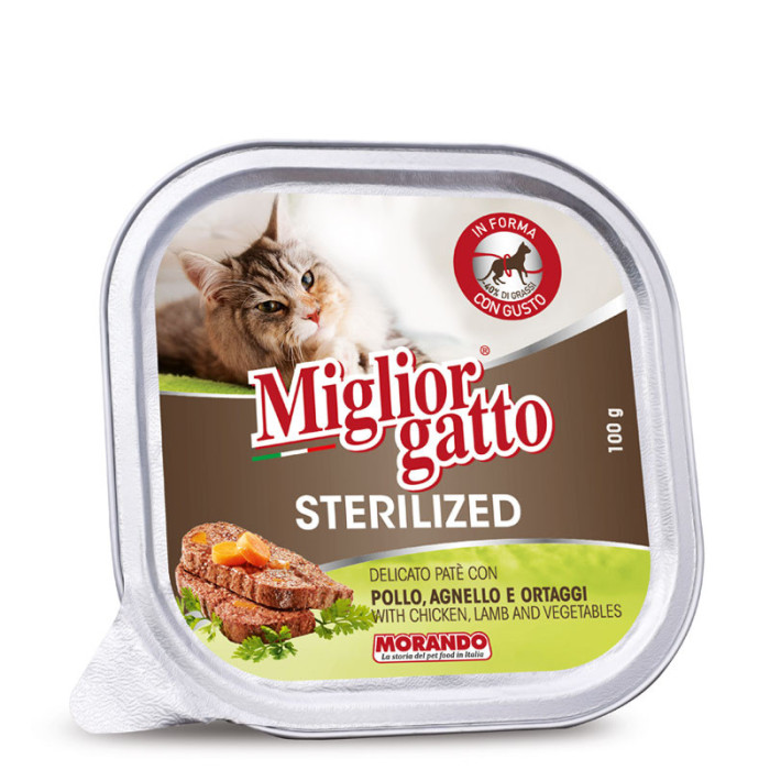 Miglior gatto Sterilised Pollo/Agnello ortaggi 100 gr