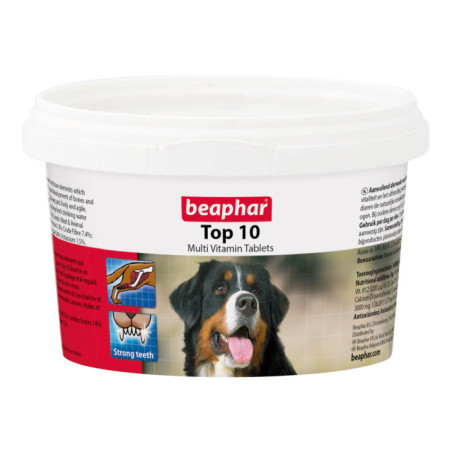 BEAPHAR TOP 10 multi-vitamin pour chien 180 pcs boîte